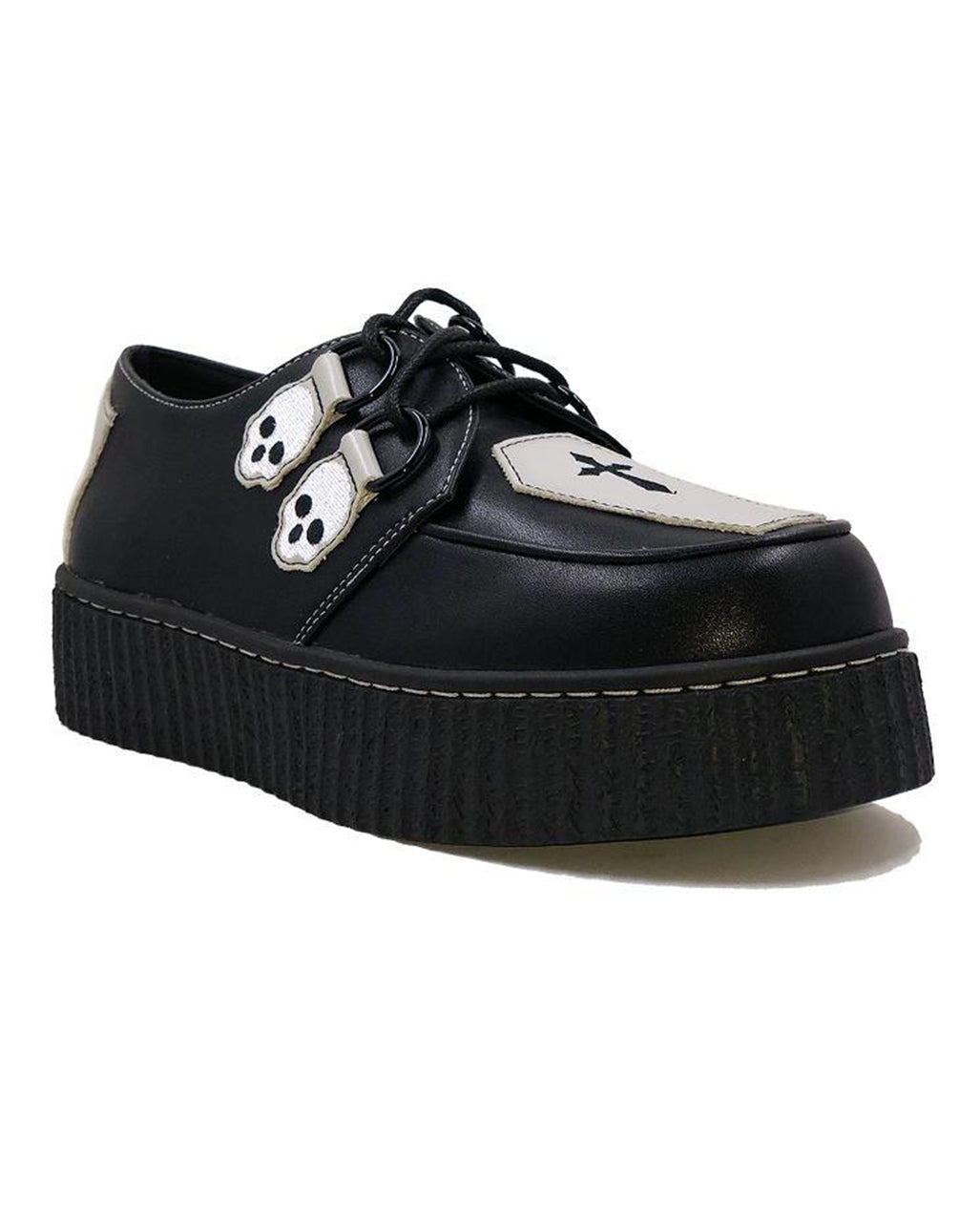 Schwarze Coffin Creepers Schuhe