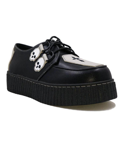 Schwarze Coffin Creepers Schuhe
