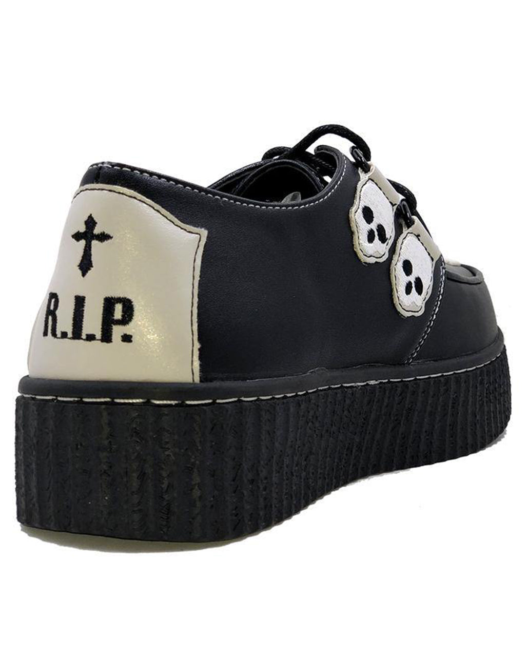 Schwarze Coffin Creepers Schuhe