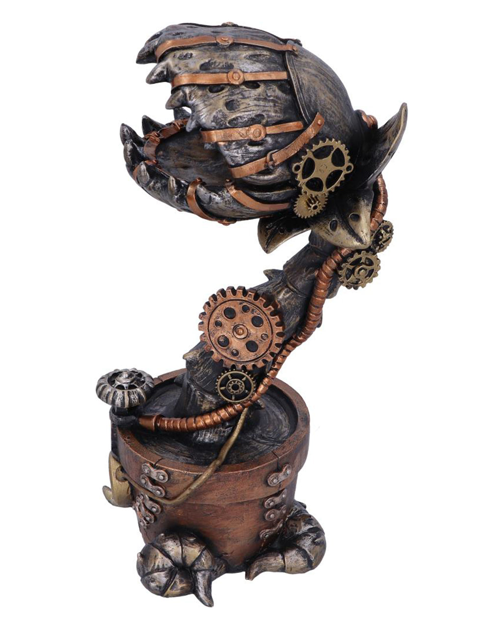 Fleichfressende Steampunk Pflanze Figur 24cm