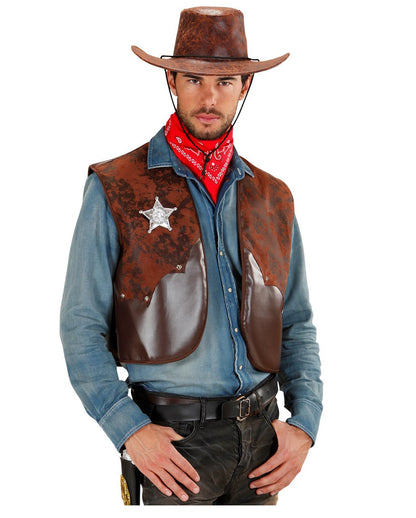Cowboy Vest Brown