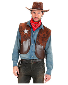 Cowboy Weste braun