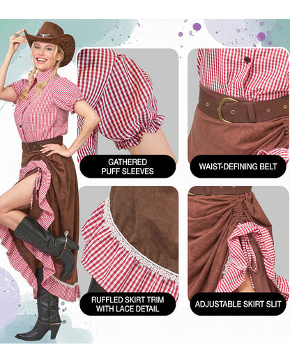 Cowgirl Damen Kostüm