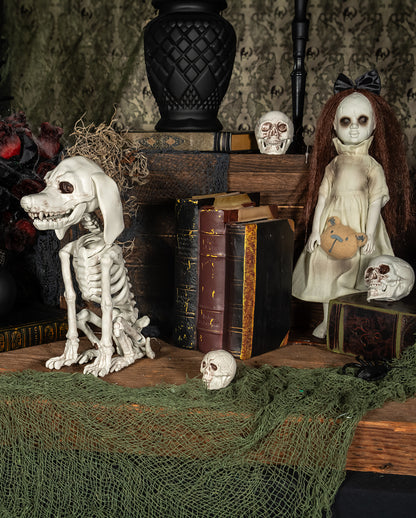 Creepy Geisterpuppe mit Teddybär Kopf 31cm