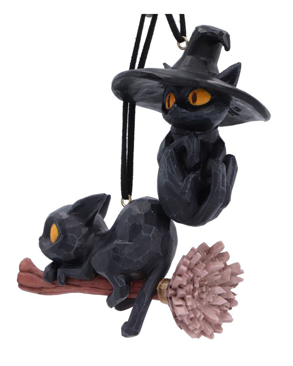 Curse & Claw Halloween Cats Hanging Ornaments (Set of 2) 7cm