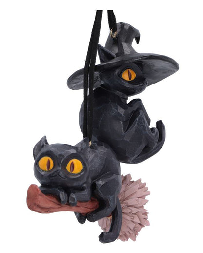 Curse & Claw Halloween Cats Hanging Ornaments (Set of 2) 7cm