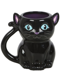 "Cute & Creepy" Black Cat Coffee Mug