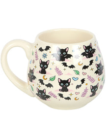 "Cute & Creepy" Mystic Coffee Mug With Cat Motif