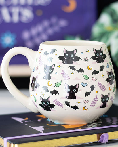 "Cute & Creepy" Mystieke Koffiemok Met Kattenmotief