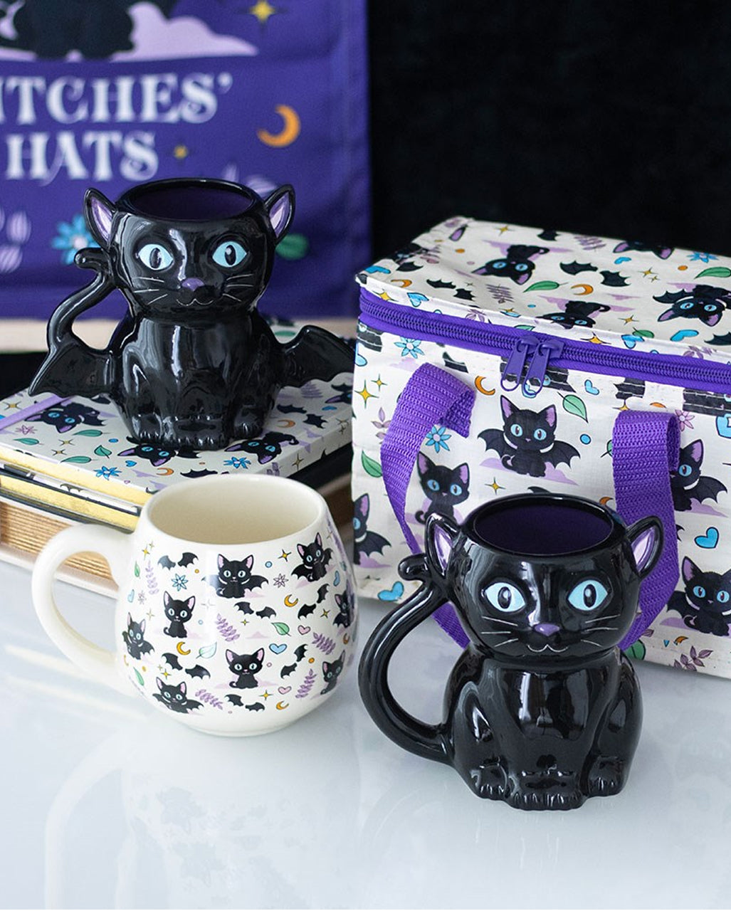"Cute & Creepy" Mystieke Koffiemok Met Kattenmotief