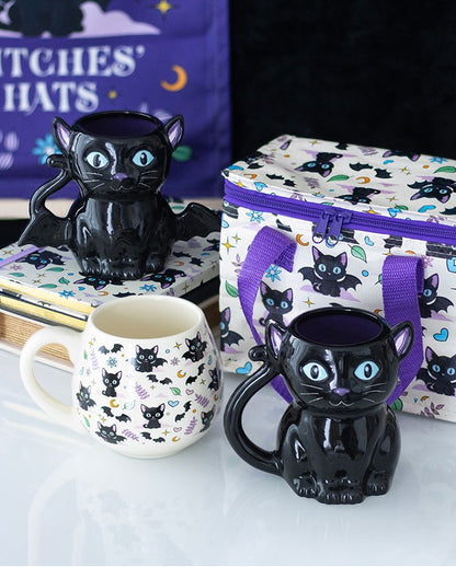 "Cute & Creepy" Mystieke Koffiemok Met Kattenmotief