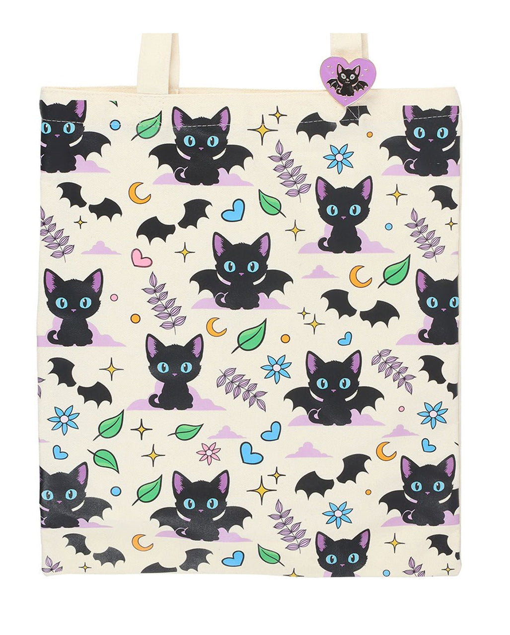 „Cute & Creepy“ Mystic Tragetasche mit Katzenmotiv