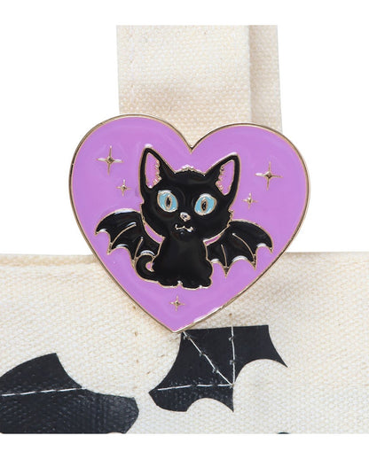 „Cute & Creepy“ Mystic Tragetasche mit Katzenmotiv