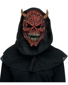 Dämonen Maske mit Kapuze