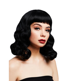 Damen Perücke Bettie Schwarz