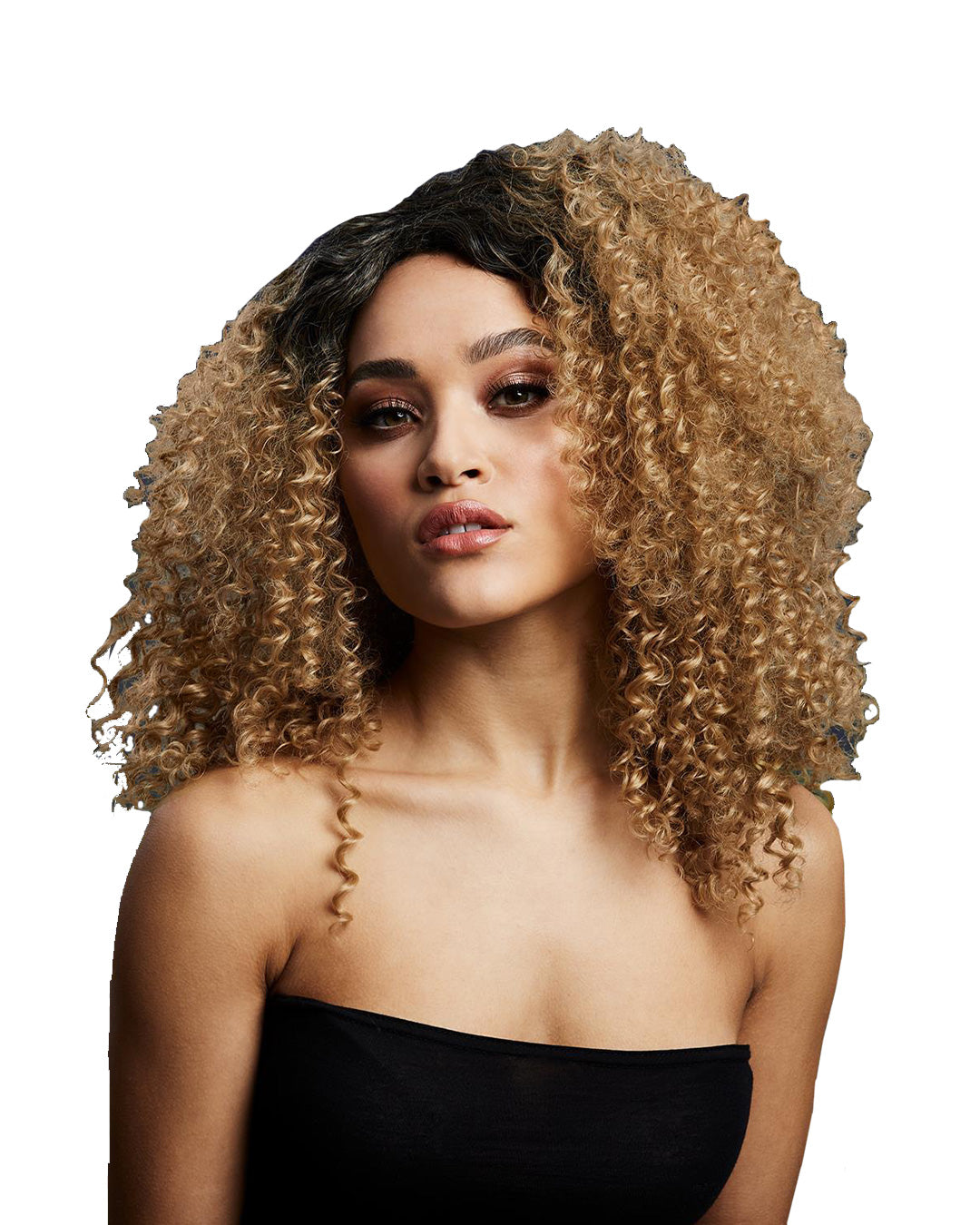 Damespruik Lizzo Caramel