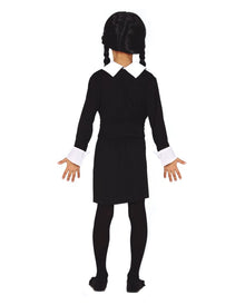 Spooky Girl Kinder Kostüm Kleid Schwarz