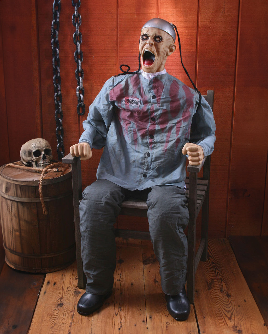Death Row Halloween Animatronic mit Sound & Bewegung