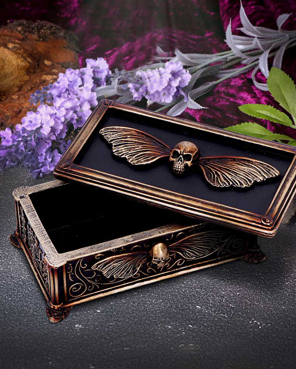 "Death´s Head" Gothic Schatulle 19,5cm