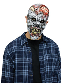 Zerfallende Zombie Halbmaske für Erwachsene