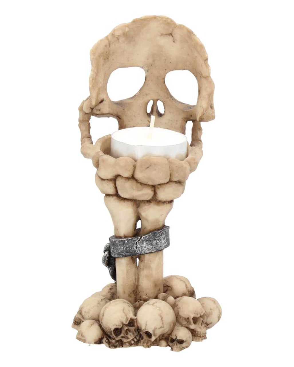 Deliberation Totenkopf Teelichthalter 15,5cm