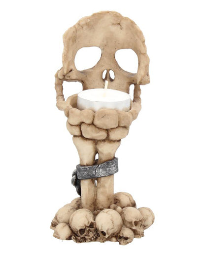 Deliberation Totenkopf Teelichthalter 15,5cm