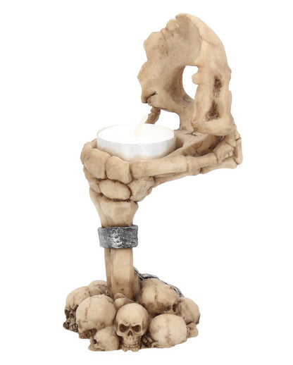 Deliberation Totenkopf Teelichthalter 15,5cm