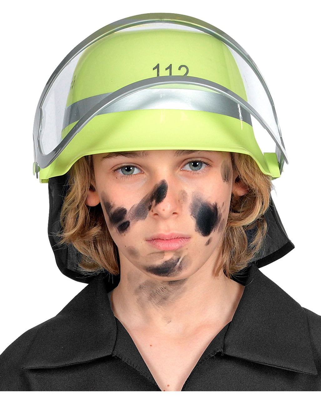 German Fire Department Helmet With Flip-up Visor