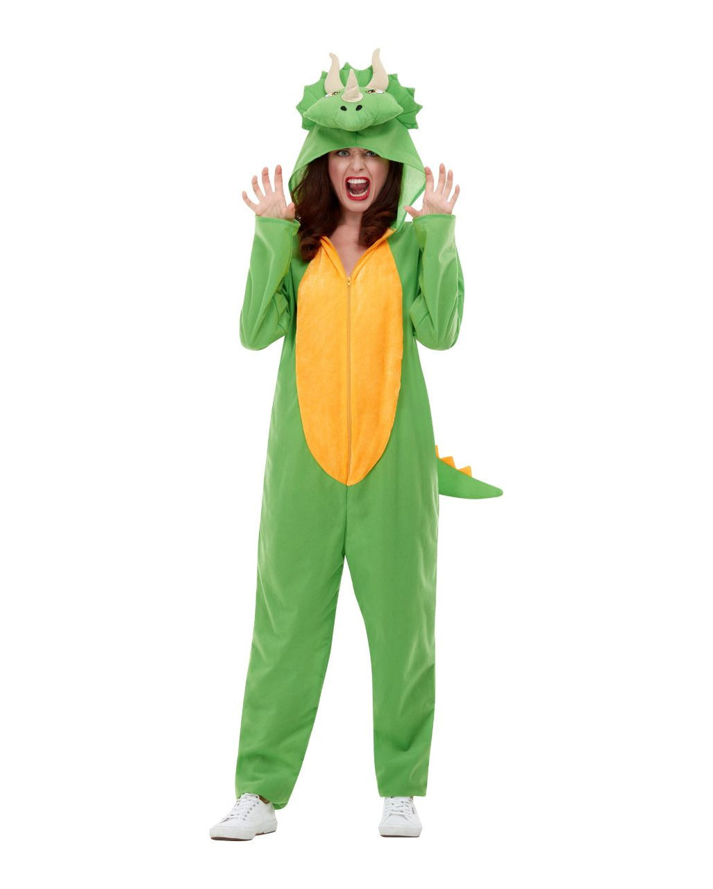 Dino Onesie Kostüm für Erwachsene