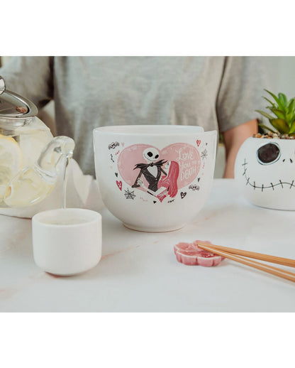 Disney TNBC Jack & Sally Ramen Bowl mit Stäbchen