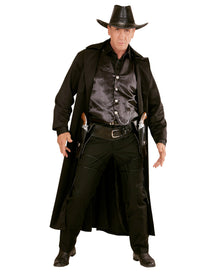 Doppelter Westernpistolen Halter Schwarz