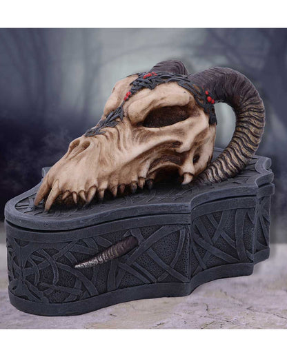 Drachenschädel Totenkopf Box 17,7cm