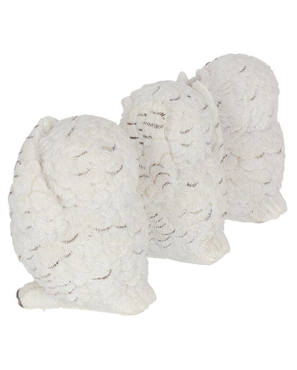 Drei weise Eulen 8cm