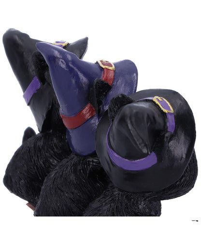 Drei Weise Schwarze Hexenkatzen 11,5cm