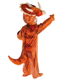 Dreihorn Dino Kleinkinderkostüm Rot