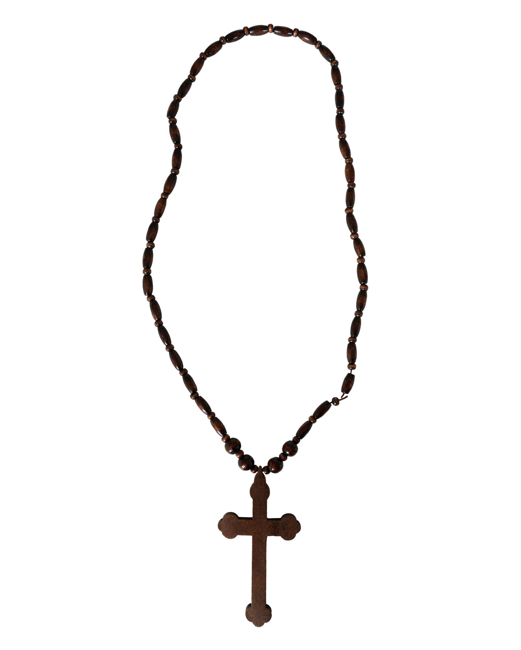 Dark Brown Wooden Rosary