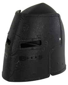 Schwarzer Ritterhelm für Kinder