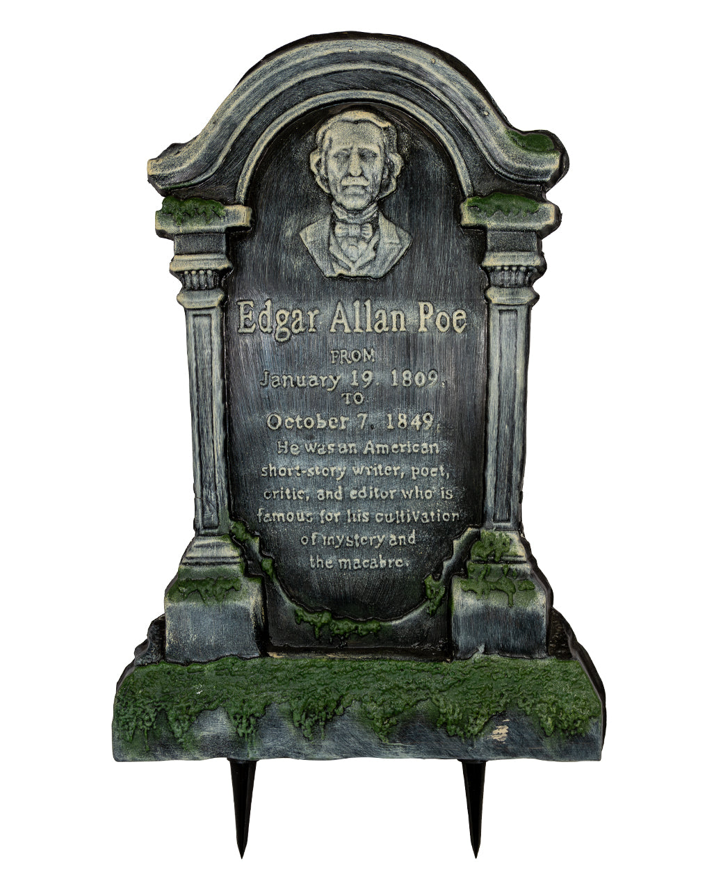 Edgar A. Poe Halloween Grabstein 53cm