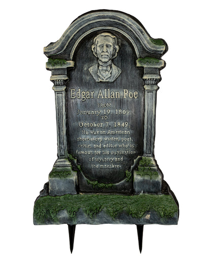 Edgar A. Poe Halloween Grabstein 53cm