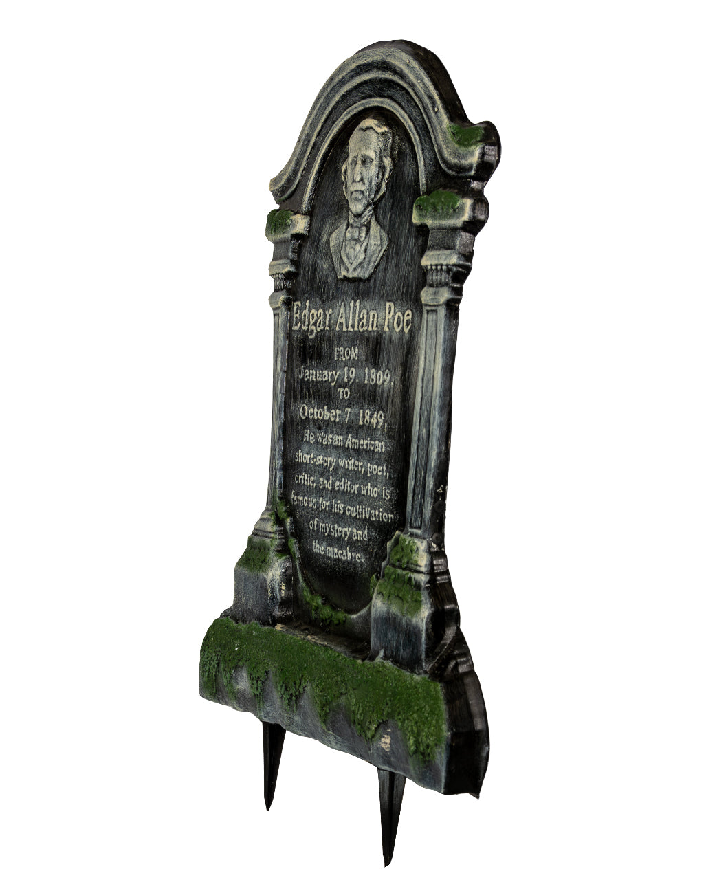 Edgar A. Poe Halloween Grabstein 53cm