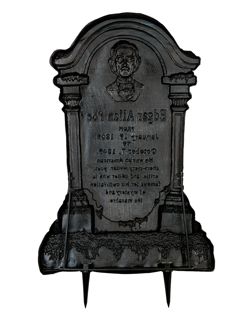 Edgar A. Poe Halloween Grabstein 53cm