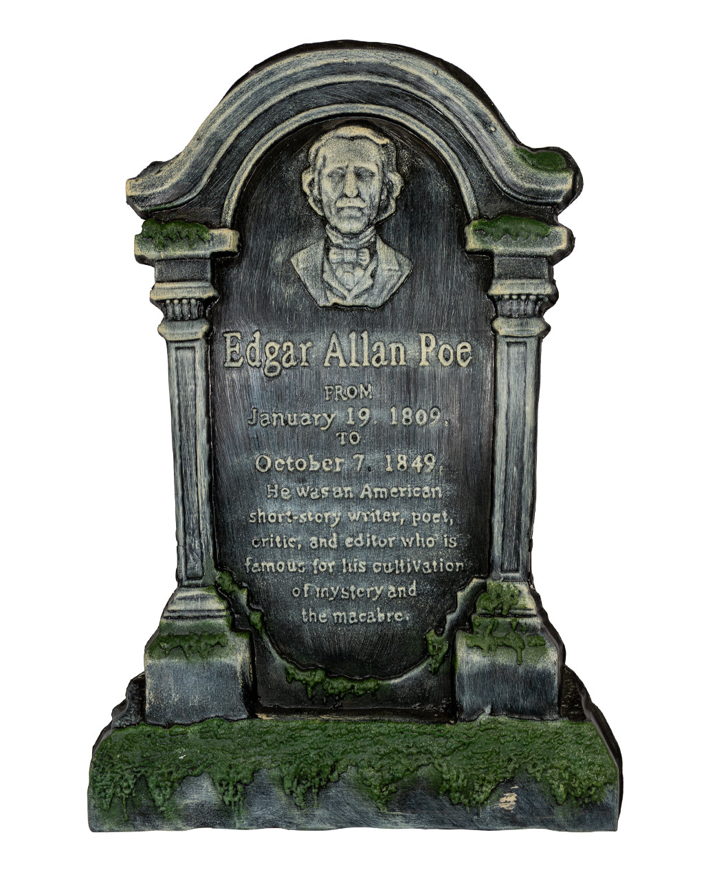 Edgar A. Poe Halloween Grabstein 53cm