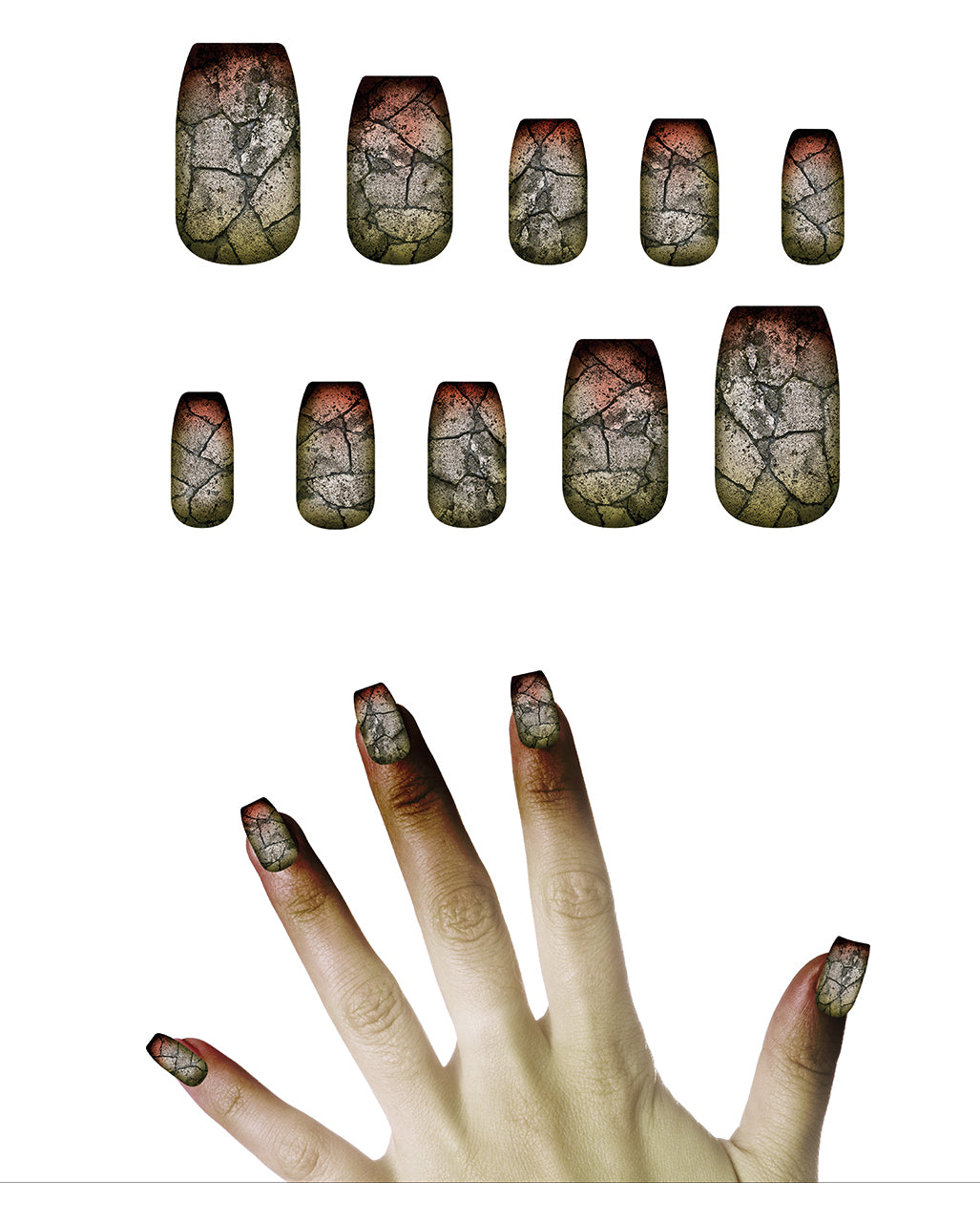 Torn Zombie Fingernails 10 Pcs.