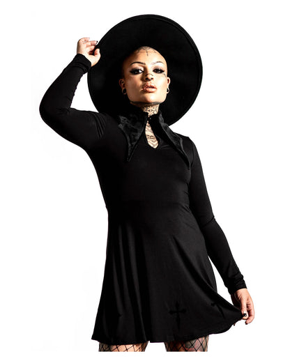 KILLSTAR Elissabat Collar Minikleid
