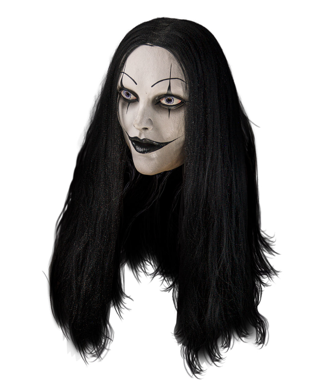 Maschera "Elyssra Frost Gothic Girl" con capelli