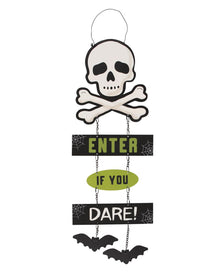 Segno Di Halloween "Entra Se Hai Coraggio" 30 Cm
