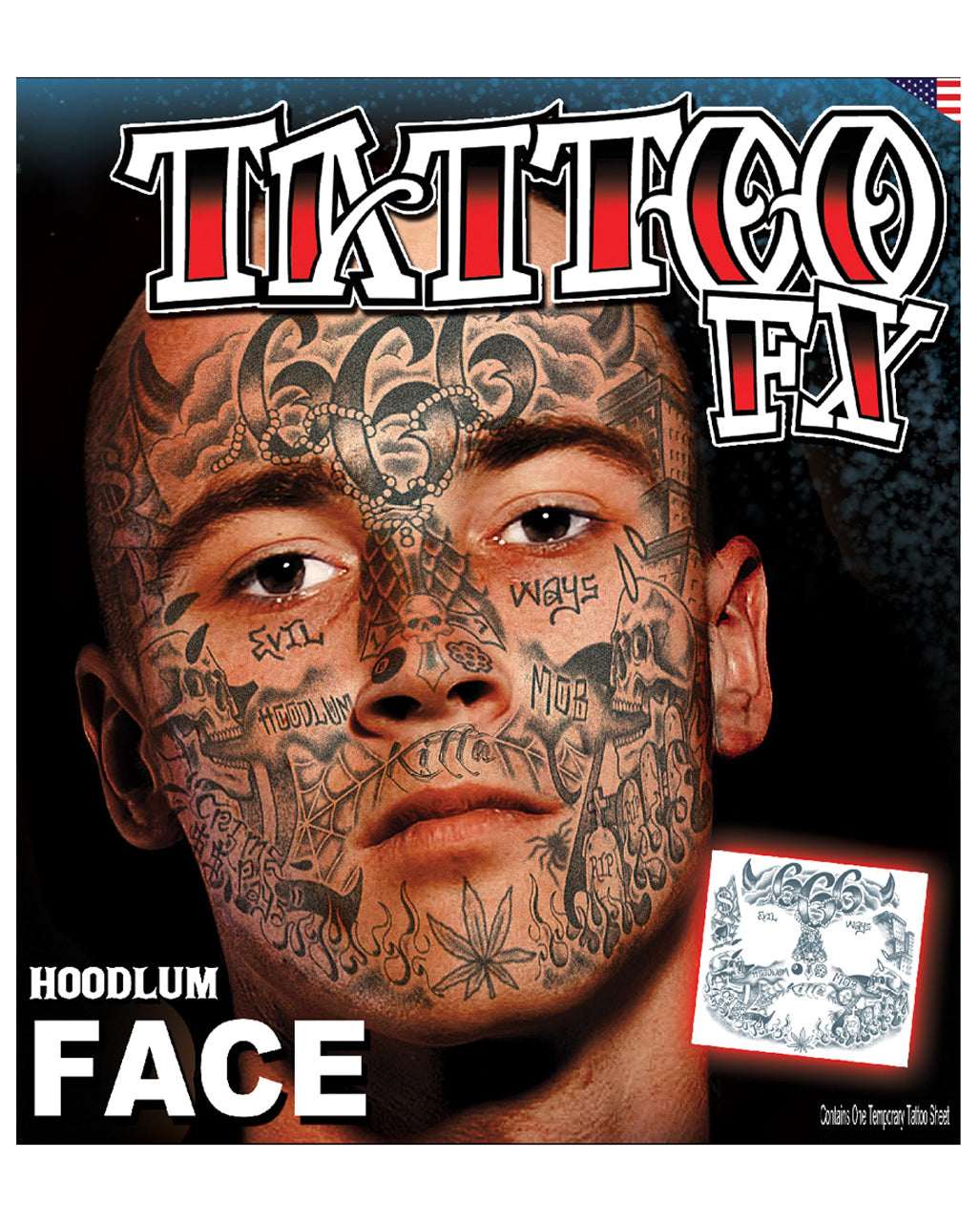 Gang Member Gesichtstattoo