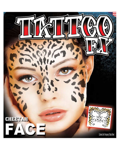 Face Tattoo Cheetah