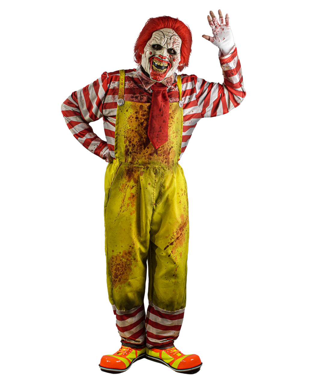 Disfraz de payaso asesino de comida rápida