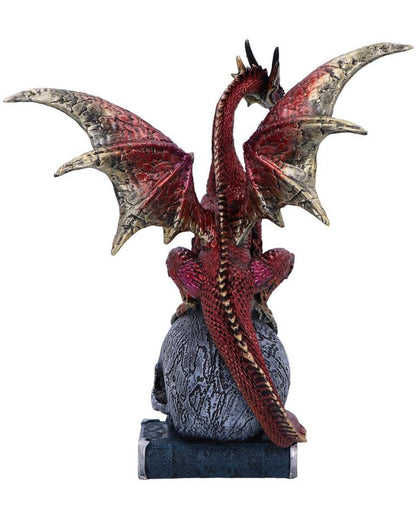 Fate of the World Drache auf Totenkopf Figur 23cm